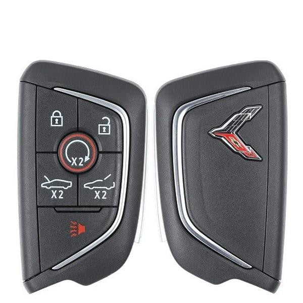 2020-2022 Chevrolet Corvette C8 6-Button Smart Key { PN: 13536982 } YG0G20TB1 (Chrome Logo)