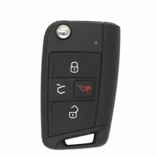 2015-2019 Volkswagen Golf GTI / 4-Button Remote Flip Key {PN: 5G0 959 752 BD} NBGFS12A01 / MQB