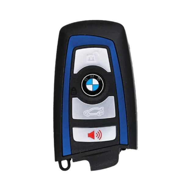 2013-2018 BMW 7 / 5 / 3 Series / 4-Button Smart Key {YGOHUF5767} FEM / 433 Mhz - Blue Trim