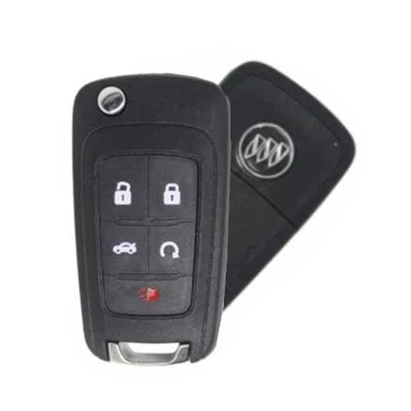 2010-2018 Buick / 5-Button Flip Key / PEPS {PN: 13500224} P4O9MK74946931 / HU101 / PEPS