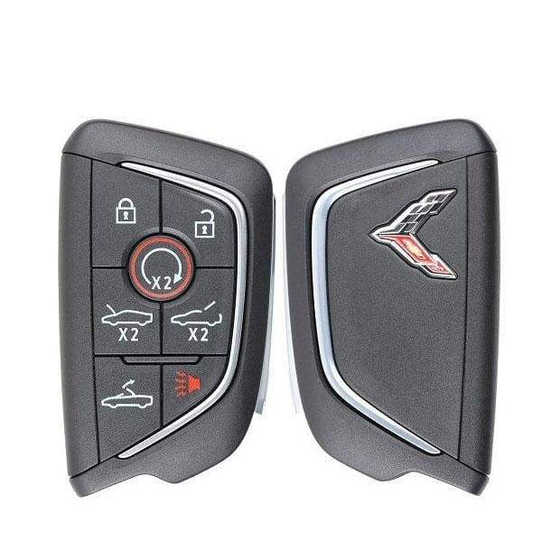 2020-2024 Chevrolet Corvette C8 7-Button Smart Key {PN: 13538852} YG0G20TB1 (Chrome Logo)