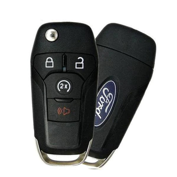 2015-2022 Ford F-Series Raptor Ranger 4-Button Flip Key HS { PN: 164-R8134 } (Chip 128 Bit) N5F-A08TDA