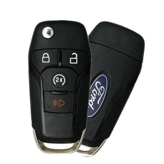2015-2022 Ford F-Series Raptor Ranger 4-Button Flip Key HS { PN: 164-R8134 } (Chip 128 Bit) N5F-A08TDA