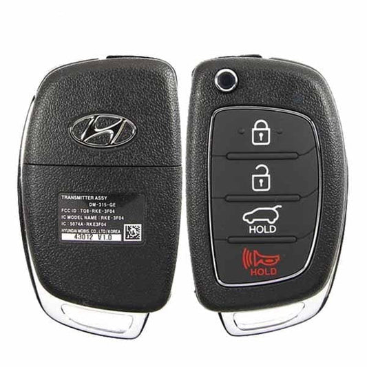 2013-2016 Hyundai Santa FE 4-Button Flip Key PN: {95430-4Z100} TQ8RKE3F04