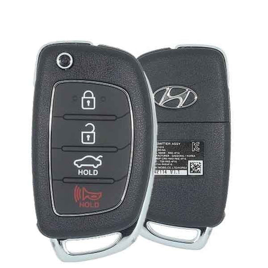 2015-2017 Hyundai Sonata 4-Button Flip Key PN: {95430-C1010} TQ8-RKE-4F16