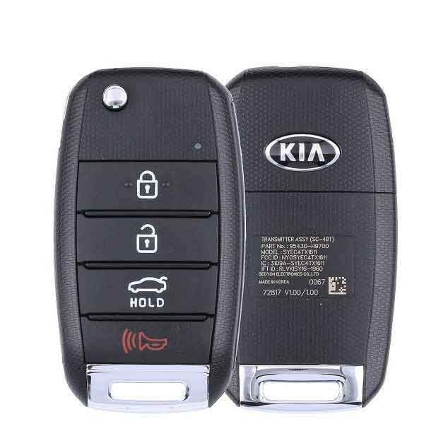 2018-2021 Kia Rio 4-Button Flip Key {PN: 95430-H9800} NYOSYEC4TX1611 (SC 4BT) (Canada)