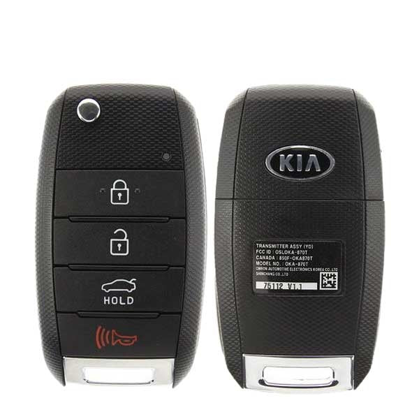 Price Guarantee 2017-2018 Kia Forte 4-Button Flip Key PN: 95430-A7200 OSLOKA-875T