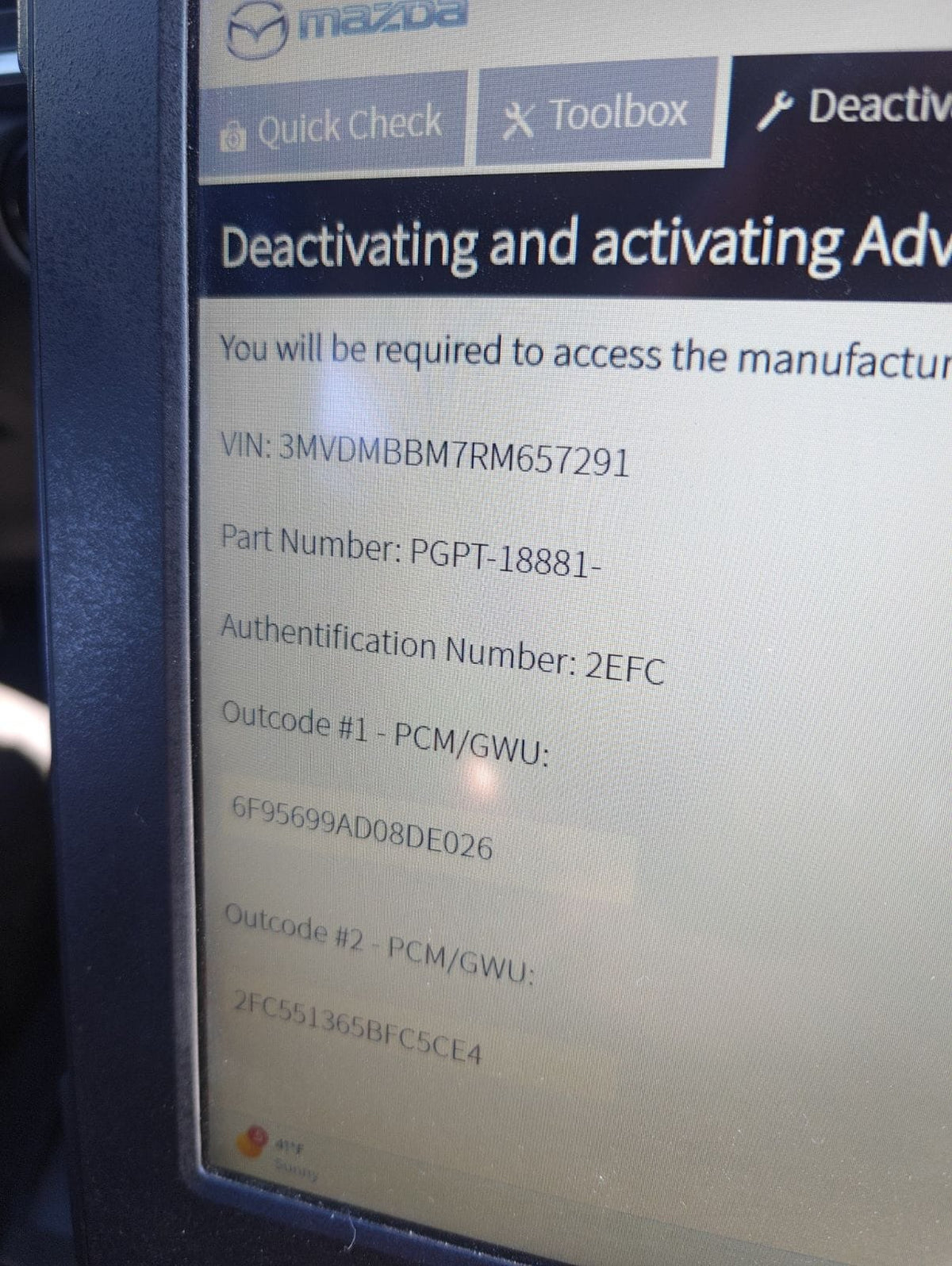 Mazda Out Code Mazda Code – Fleet Key Supply