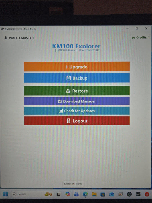KM100 EXPLORER Upgrade Credit
