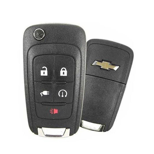 2011-2015 Chevrolet Volt 5-Button Flip Key w/ Plug-In {PN: 22923862} OHT05918179 / PEPS