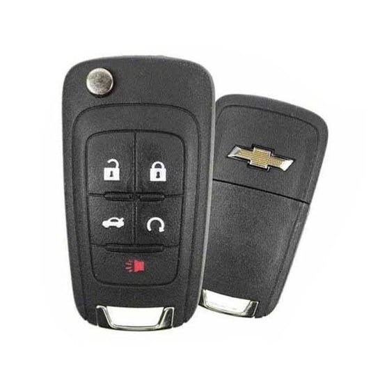 2010-2019 Chevrolet / 5-Button Flip Key PN: {13584829} P4O9MK74946931 / HU100 / PEPS
