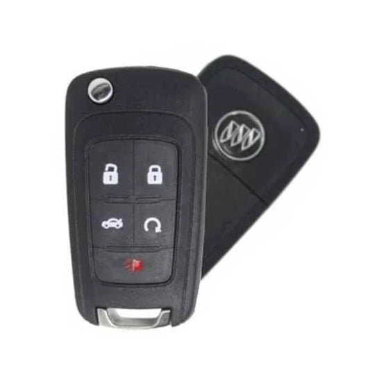 2010-2018 Buick / 5-Button Flip Key / PEPS {PN: 13500224} P4O9MK74946931 / HU101 / PEPS