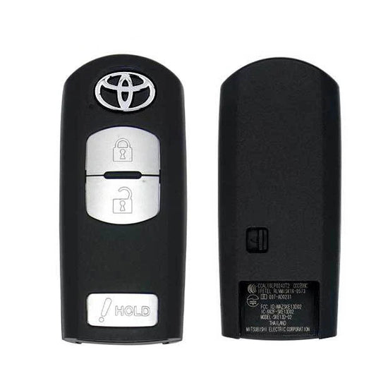 2017-2019 Toyota Yaris iA 3-Buton Smart Key PN: {89904-WB004} WAZSKE13D02